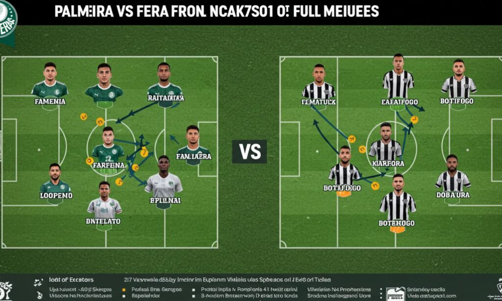 Palmeiras vs Botafogo Lineups